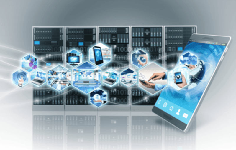 Tripleshades | ui/ux design. servers and several devices in the front