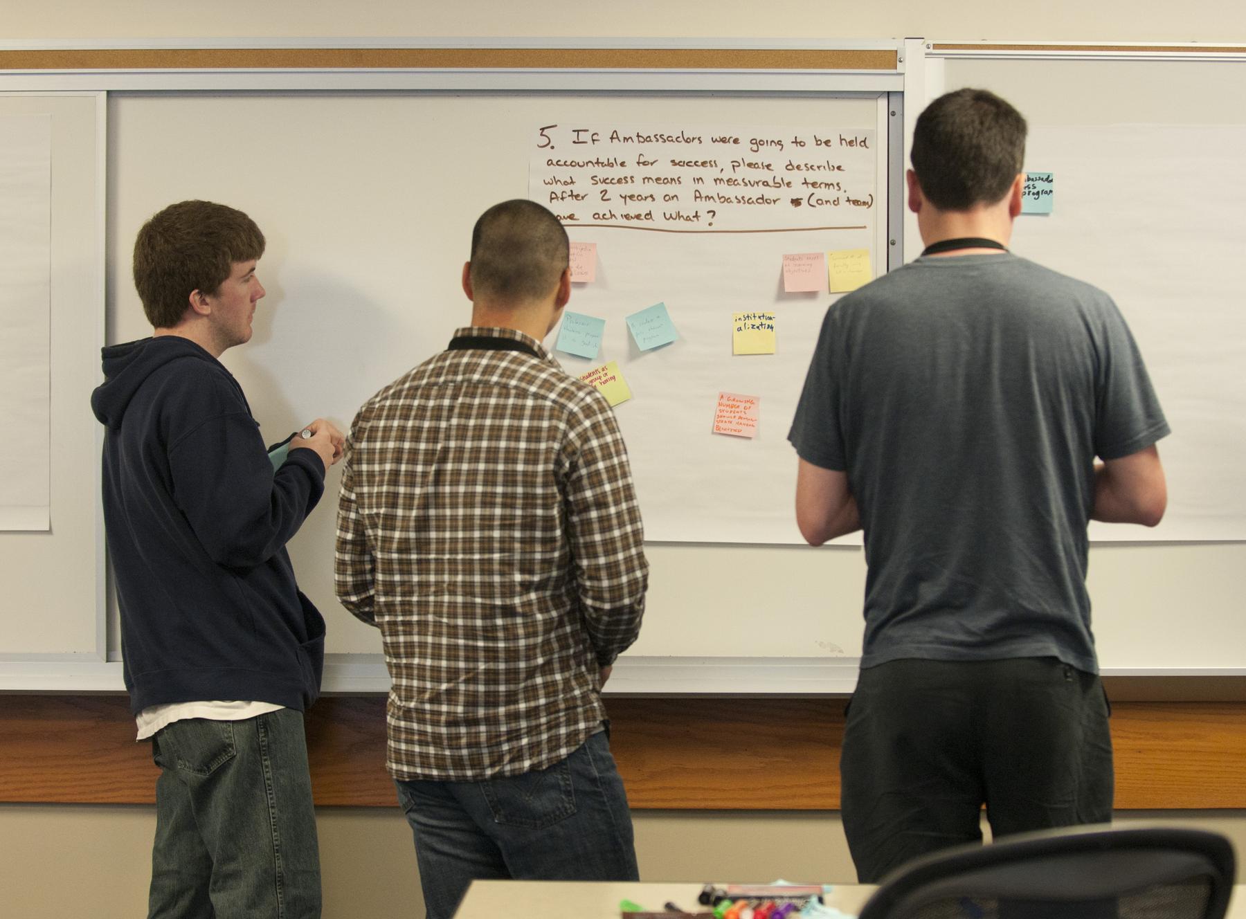 File:Wikipedia in Higher Education Summit attendees participating in activity - from behind.jpg - a