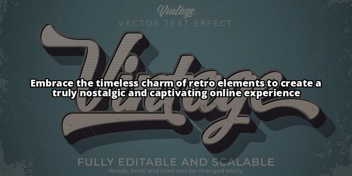 20+ Retro and Vintage Elements for Nostalgic Website Appeal