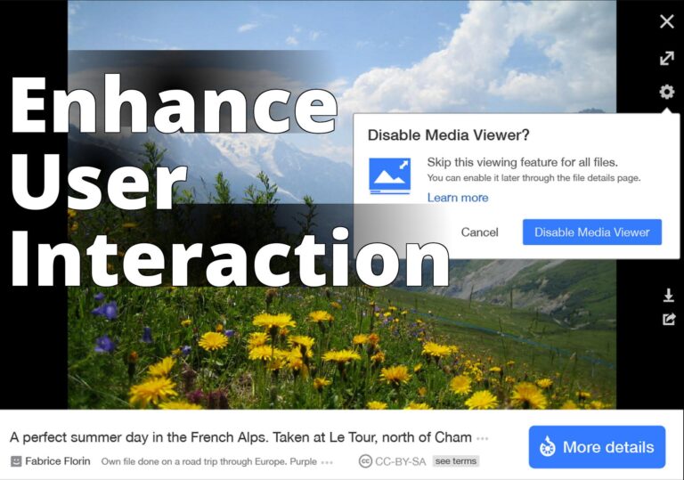 File:Media Viewer - New Design - Disable Panel 1 Dialog.png - a screen shot of a field of flowers